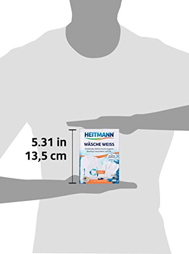 Heitmann Toallitas Ropa Blanqueador para un Blanco Extremadamente Potente en Algodón y Otras Telas. Pack de 3 Unidades