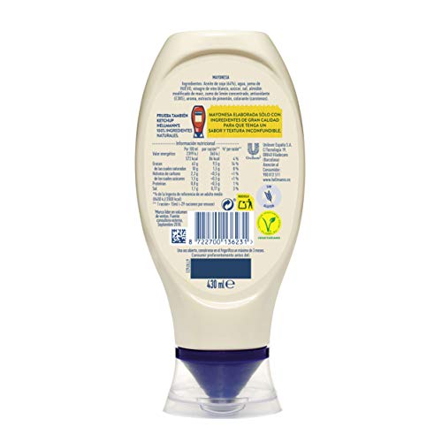 Hellmann's - Helmanns Mayo Bocabajo 430 ml