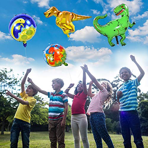 Herefun 8Pcs Globo Dinosaurio Decoración para Fiesta, Dinosaurio Jurásico Globos Fiesta, Regalo Ideal para Decorar Un Cumple