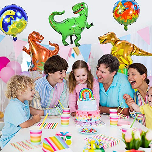 Herefun 8Pcs Globo Dinosaurio Decoración para Fiesta, Dinosaurio Jurásico Globos Fiesta, Regalo Ideal para Decorar Un Cumple