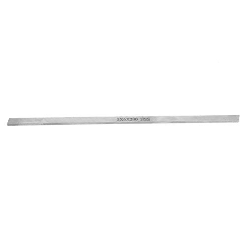 Herramienta de Torneado de Torno de Acero de Alta Velocidad Herramienta de Talla de Cuchillo de Talla de Barra de Barra de Acero Blanca Cuadrada 20MM(3 * 6 * 200mm)