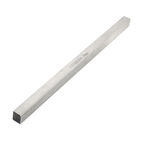 Herramienta HSS de torno - SODIAL(R) 10mm x 10mm x 200mm Barrena herramienta HSS de torno de fresado despedido torneado Gris