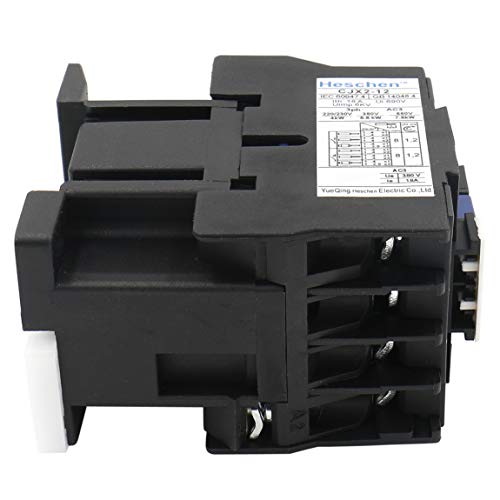 Heschen AC Contactor CJX2-1201 24V 50/60Hz Bobina 3P 3 polos normalmente cerrado Ie 12A Ue 380V