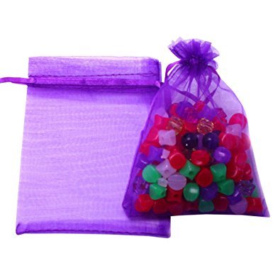 Hesky Bolsas de Organza de Regalo (100 Piezas, 10 Colores) - Bolsitas para Regalos, Favores de la Boda y Joyas (15 x 20 cm)