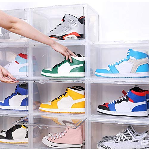 HEWEI Caja de Zapatos Colección de exhibición Caja de Almacenamiento Zapatillas de Deporte Transparentes Cajón de Almacenamiento Estilo Caja de Zapatos de acrílico