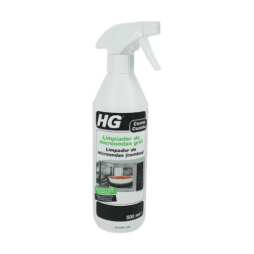 HG Limpiador Microondas Grill 500ml - un limpiador para microondas que elimina fácilmente la grasa y los alimentos apelmazados en microondas (combi)