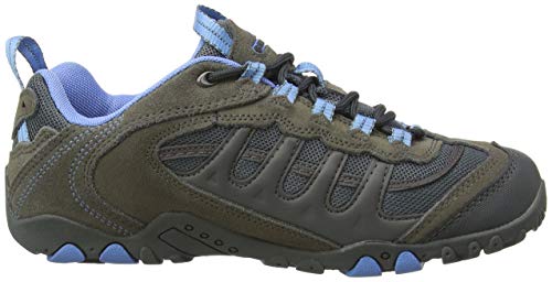 Hi-Tec Penrith Low Waterproof, Zapatillas de Senderismo Mujer, Gris (Grey/charcoal/cornflower), 37 EU (4 UK)