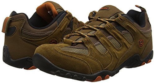 Hi-Tec Quadra Classic, Zapatillas de Senderismo para Hombre, Marrón (Smokey Brown/Burnt Orange), 45 EU