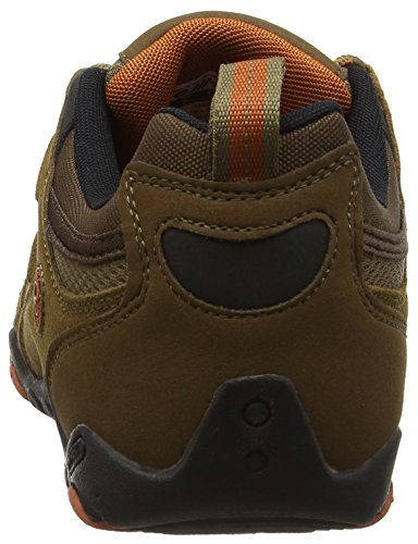 Hi-Tec Quadra Classic, Zapatillas de Senderismo para Hombre, Marrón (Smokey Brown/Burnt Orange), 45 EU