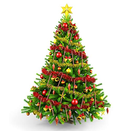 Hicarer 50 Piezas Bastón de Caramelo de Plástico de Navidad Adornos Colgante de Árbol de Navidad para Favores de Decoración de Fiesta de Vacaciones (Rojo y Blanco)