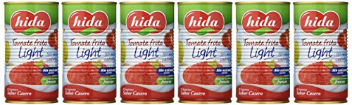 Hida Tomate Frito Light - Paquete de 6 x 340 gr - Total: 2040 gr