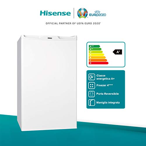 Hisense FV85D4BW1 Independiente Vertical 65L A+ Blanco - Congelador (Vertical, 65 L, 3,5 kg/24h, N-ST, A+, Blanco)