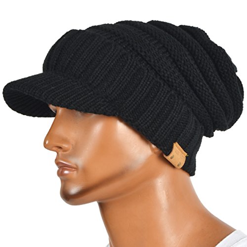 HISSHE B319 - Gorro de punto grueso para hombre