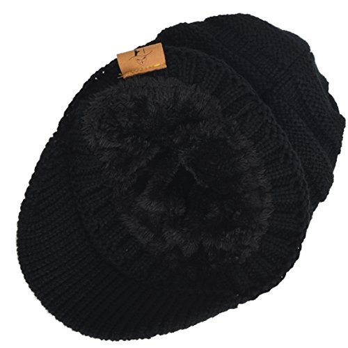 HISSHE B319 - Gorro de punto grueso para hombre