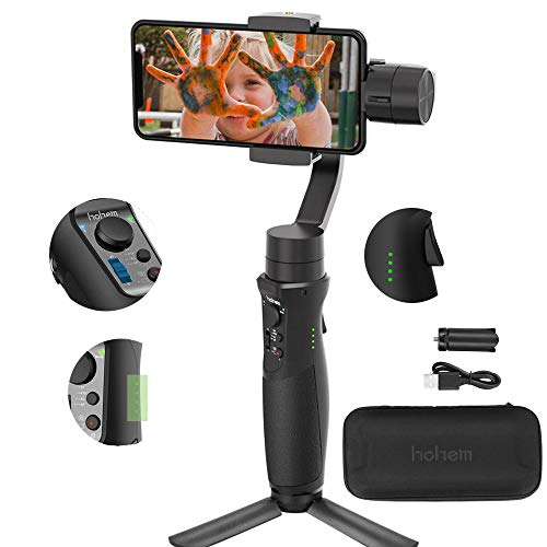 Hohem iSteady Mobile Plus Handheld Smartphone Gimbal Estabilizador de mano de 3 ejes para iPhone X XR XS, Modo de inicio deportivo Visual Auto Tracking 280g Payload para vlog youtube travelling