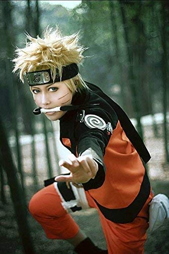 Hoja ninja Shinobi Village Konoha de Jebester, diadema para cosplay con accesorios de color rojo y blanco, ninja, Big Kunai, juguete de plástico