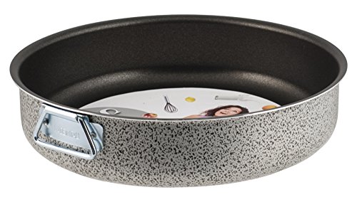 HOME Salt Peper Molde con Anillas, Revestimiento Antiadherente, 30 cm, Aluminio, Negro/Gris