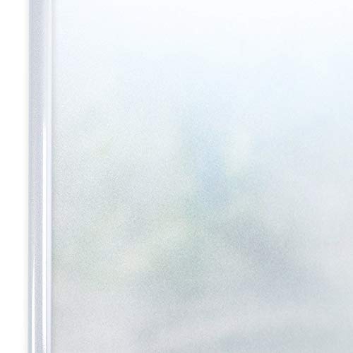 Homein Vinilo Ventana Película de Ventana para Privacidad Sin Cola Vinilo Deslustrado Electricida Estática Autoadhesivo Facíl Desmontar y Reutilizar de Baño Cocina Oficina Anti UV 44.5 * 200cm