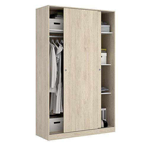 HOMEKIT Armario 2 Puertas correderas, Natural, 120x204x50cm