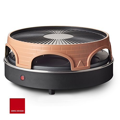 Horno de pizza Emerio, PIZZARETTE el original, 3 en 1 pizza raclette grill, diseño patentado, para mini pizza, verdadera diversión familiar para 6 personas, PO-113255.4