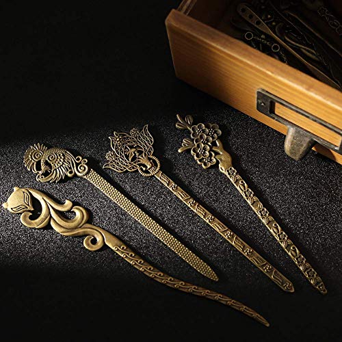 Horquilla China Vintage, 16 Piezas de Palillos para el Cabello de Bronce Antiguo Retro, Palillos Japoneses para el Cabello, Palillos para el Cabello para Mujeres Horquilla Decorativa