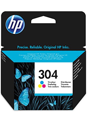 HP 304 Cartuchos de tinta originales, negro y tricolor, paquete de 2