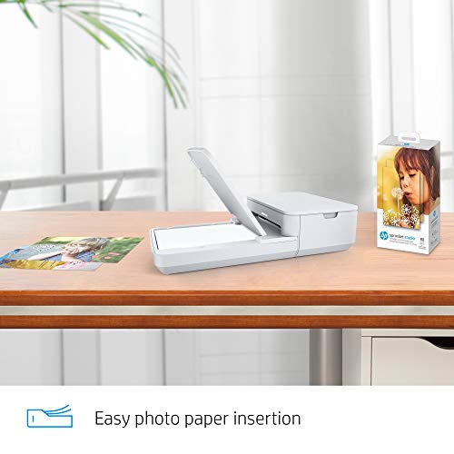 HP Sprocket Studio Ink and - Papel para fotos y cartuchos (80 hojas)