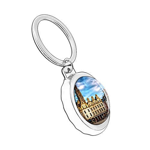 Hqiyaols Keychain France Arras Gorra Abrebotellas Llavero Creativo Cristal Acero Inoxidable Llaveros Viajes Recuerdo