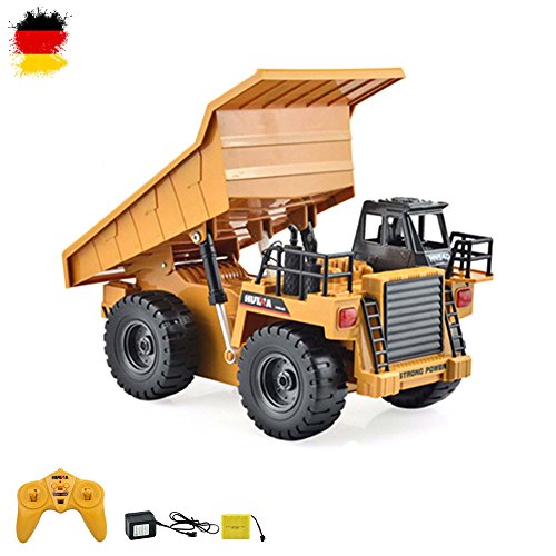 HSP Himoto RC Camión Camión Dump truck teledirigido 2.4 GHz Edition, basculante ladefläche y mucho más, Juego Completo con control remoto, batería y cargador