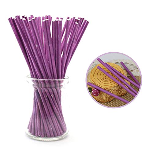 HTTYUAN Cake Pop Sticks DIY Candy Sticks Palos De Piruleta Palo De Papel Lollipop Cake Pops Sticks Lollipop Stick Coloridos Accesorios para Hornear para Pasteles De Bricolaje Y Piruletas (200 Palos)