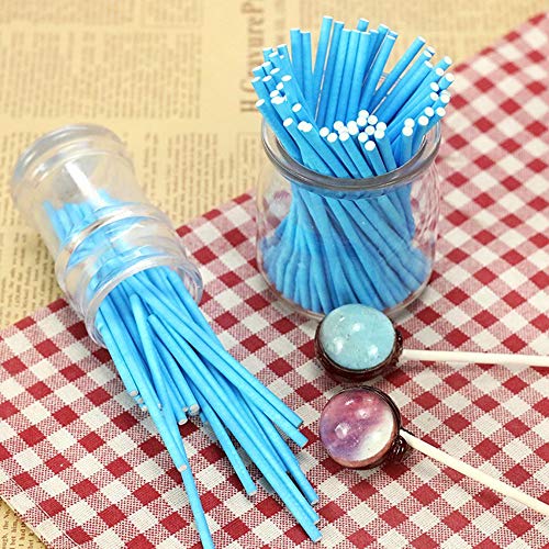 HTTYUAN Cake Pop Sticks DIY Candy Sticks Palos De Piruleta Palo De Papel Lollipop Cake Pops Sticks Lollipop Stick Coloridos Accesorios para Hornear para Pasteles De Bricolaje Y Piruletas (200 Palos)