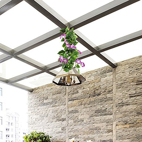 HUAESIN Planta Enredadera Artificial Flores Guirnalda 2pcs Petunias Colgantes Plantas Plastico Yedra Artificial Decoracion para Exterior Interior Habitacion Pared Arco Boda Fiesta Escaparate Púrpura