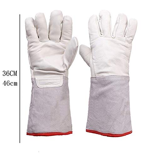 HUOQILIN Guantes Resistentes A Bajas Temperaturas, Nitrógeno Líquido, Amoníaco, Piel De Vaca, Gasolinera, Anticongelante, Cámara Frigorífica, Protección contra El Frío. (Size : 46cm)