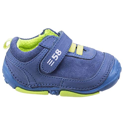 Hush Puppies - Zapatillas Deportivas Infantiles de Piel de Cierre Adhesivo Modelo Harry (18 EU) (Marrón)