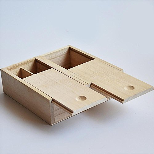 HUZHUANGZHUANG HZZymj-Paulownia Caja Rectangular Cuadro de extracción Caja de té Caja de té Caja de Regalo de colección de Porcelana de Madera