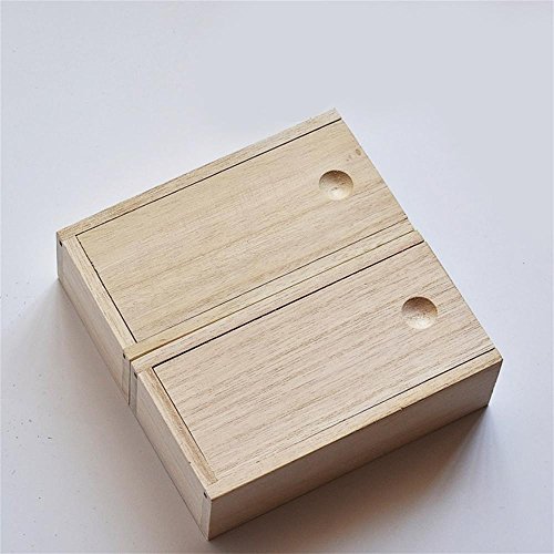 HUZHUANGZHUANG HZZymj-Paulownia Caja Rectangular Cuadro de extracción Caja de té Caja de té Caja de Regalo de colección de Porcelana de Madera