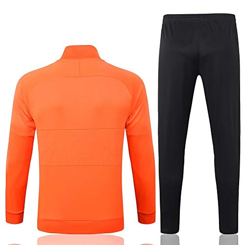 H.ZHOU Europea de Formación Club de fútbol Juego de los Hombres de Manga Larga Transpirable Deporte Jersey (Top + Pants) -A1330 311 (Size : S)