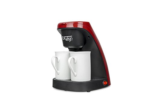 ID Italian IDECUCOF02 CAFETERA COFFEE DUO PRO, 450w-IDECUCOF02, 450 W, 0.24 litros, acero inoxidable, Negro, Rojo