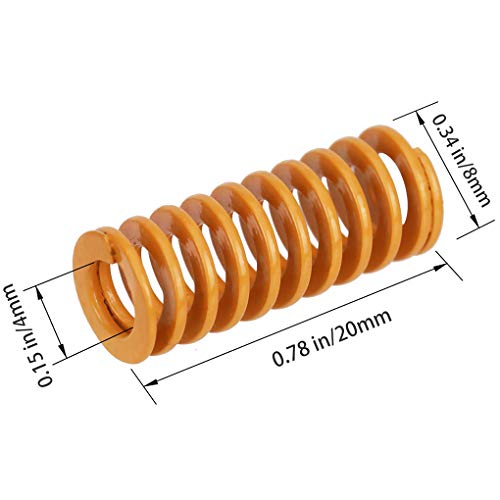 Idyandyan Reemplazo para Creality Ender 3 muelles Extrusora calcetín extrusora más Suave para Barra de Apoyo Dpers Suave Kit de actualización