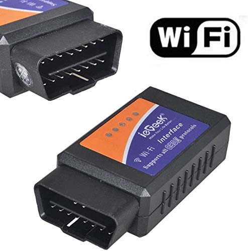 ieGeek WiFi Wireless Mini OBDII Auto Coche, OBD2 Escáner Herramienta de Análisis de Diagnostico CAN-BUS, Lector de Código Diagnóstico a Bordo Para Apple iPhone iOS Windows Android Tablet Smartphone