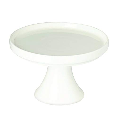 IHR - Soporte para tartas - Porcelana blanca (11x7cm)