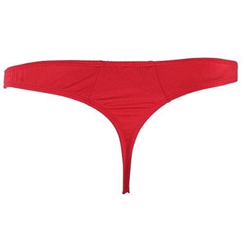 iiniim Tangas Lencería para Hombres Tanga Encaje Ropa Interior Masculina Ropa de Dormir Chicos Rojo Talla Única