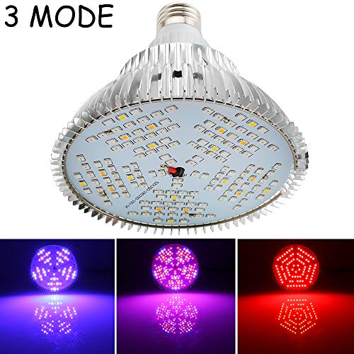 Iluminación para Plantas 100W Led Grow Bombilla Espectro Completo Led Grow Bombilla E27 150 Leds Planta lámpara para las plantas de interior flores y verduras