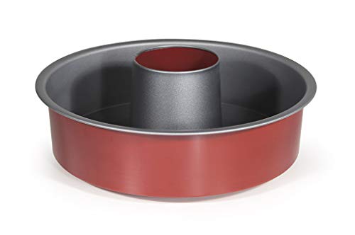 IMF 8800 - Molde savarin, Acero, Rojo, Diámetro 25 cm