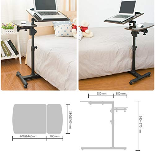 Inclinación del Ordenador portátil portátil, Ajustable Lap Mesilla de Noche Mobile PC Altura del ratón Soporte de Escritorio Robusta Sofá Cama Mesa Lateral del balanceo turística d