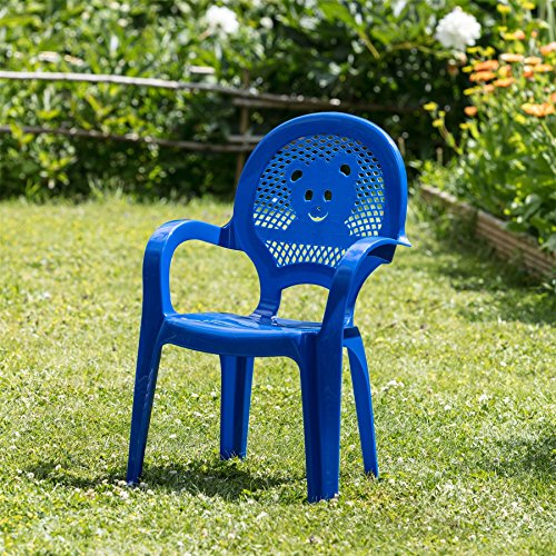 Inicio de plástico Jardín del oso de peluche Sillón de resol mini niños - Azul - Pack de 2