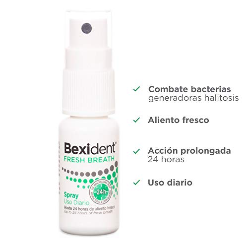 Isdin Bexident Fresh Breath Spray de Uso diario, Para un aliento Fresco y Duradero 1 x 15 ml