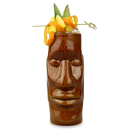 Isla de Pascua Tiki taza 14 oz/415 ml – cerámica hawaiano cóctel taza