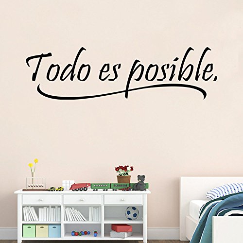 iTemer Vinilos decorativos pared dormitorio Pegatinas pared decorativas Stickers Decoracion pared Estilo único Proverbios 56 * 15.5cm 1 set