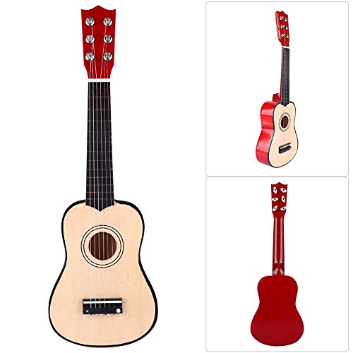 Jacksking Guitarra para niños, Instrumento de Cuerda de Guitarra de Tilo clásico clásico para niños de 21 Pulgadas, Guitarra de balada